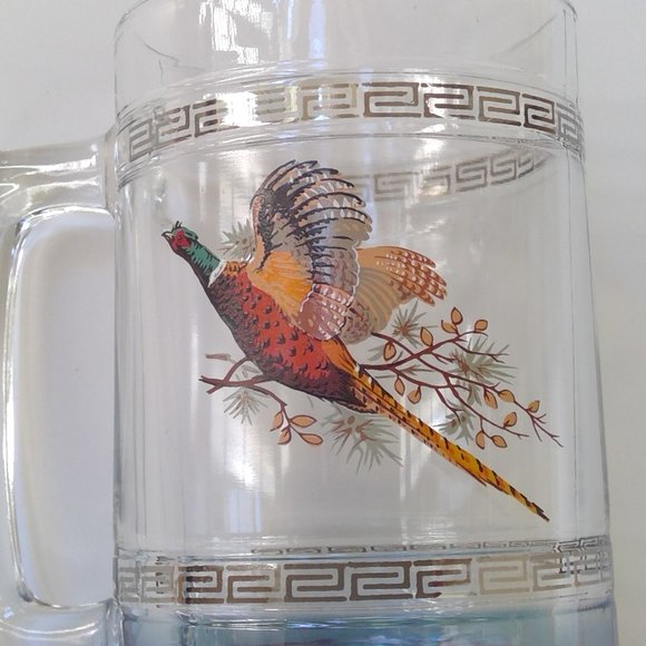 Vintage Pheasant Hunting Motif Princess House Colonial Beer Mug / Stein - Picture 3 of 10